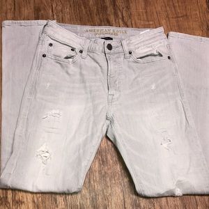 American Eagle extreme flex ripped skinny jeans